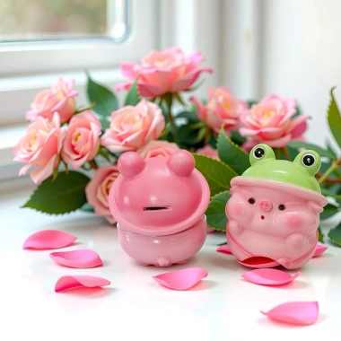 Ống Heo Đất Cute Mũ Ếch - Tiết kiệm tiền, chất liệu thạch cao, giảm giá 10k