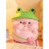 Ống Heo Đất Cute Mũ Ếch - Tiết kiệm tiền, chất liệu thạch cao, giảm giá 10k 3