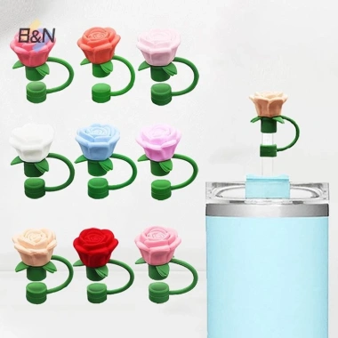 Ống Hút 10mm B&N Hoa Hồng Silicon Lớn Chịu Nhiệt, Chống Bụi - Giá chỉ 39.600đ