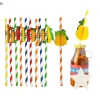 Ống hút giấy 3D Trái Cây Cotail 20cm - Lốc 50 cái NS, đa màu sắc, trang trí tiệc 2