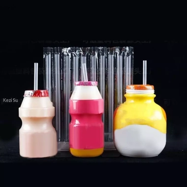 Ống hút nhựa trong suốt dùng một lần 100/300/500 pcs - Phù hợp trà bong bóng, sinh tố, nước trái cây - Giá ưu đãi 77.692₫