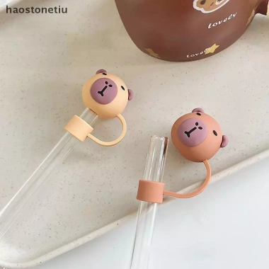 Ống Hút NS Silicone 10mm Capybara – Uống, Nắp Chống Bắn, Phích Cắm – 46.420₫
