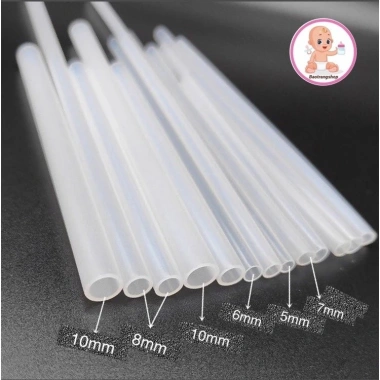 Ống hút & ống nối Silicon đa kích thước - Thay bình nước, tập uống, giá 11.000đ