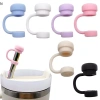 Ống hút silicon NS có nắp tái sử dụng, chống rò rỉ, chặn bụi, tương thích cốc trà - 35.090₫