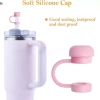Ống hút silicon NS có nắp tái sử dụng, chống rò rỉ, chặn bụi, tương thích cốc trà - 35.090₫ 4