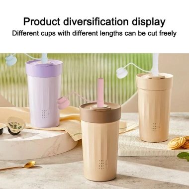 Ống hút silicon OCINONE dài tái dùng, bình nước lớn có nắp, dùng cho cốc 30‑40 oz tiệc, bếp & bar 5
