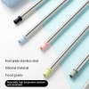 Ống Hút Silicone Gập Lại Kim Loại - Hộp Bảo Quản, Dễ Mang Đi Du Lịch, Nhà Bếp, Giá chỉ 63.400₫ 5