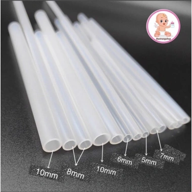 Ống hút silicone linh hoạt, ống nối nhựa thay thế bình nước, bình tập uống - Giá 11.000₫