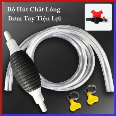 Ống hút xăng dầu, bơm hút rượu, nước - Dây dài 1m, bấm tay tiện lợi, Giá chỉ 39.000 VND (Giá gốc 48.360 VND) 2