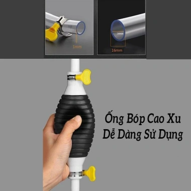 Ống hút xăng dầu, bơm hút rượu, nước - Dây dài 1m, bấm tay tiện lợi, Giá chỉ 39.000 VND (Giá gốc 48.360 VND) 3
