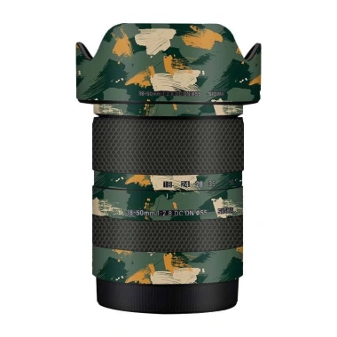 Ống kính bảo vệ Sigma 18-50 F2.8 DC DN Sony/Fuji Sợi carbon ngụy trang, miếng dán 3M 9