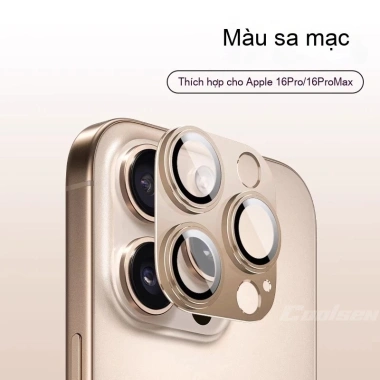 Ống Kính Giáp Kim Loại cho iPhone 17/16/15/14/13/12/11 Pro Max Plus - Chống Trầy, Bảo Vệ Đỉnh, Giá 49.500đ 7