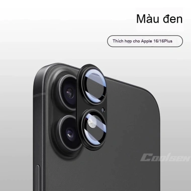 Ống Kính Giáp Kim Loại cho iPhone 17/16/15/14/13/12/11 Pro Max Plus - Chống Trầy, Bảo Vệ Đỉnh, Giá 49.500đ 8