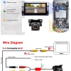 Ống kính mắt cá 4K AHD 1.920x1.080P – Camera trước/sau xe, nhìn đêm sao, hỗ trợ Android 8