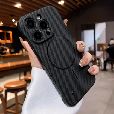 Ống làm mát sợi Carbon siêu mỏng cho iPhone 16-11, chống sốc từ tính - 108.000đ 2
