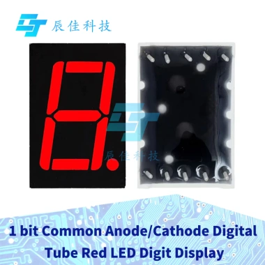 Ống LED 0.56 inch 1bit Anode chung Cathode Đỏ hiển thị 7 đoạn 20 chiếc, giá 35.384₫