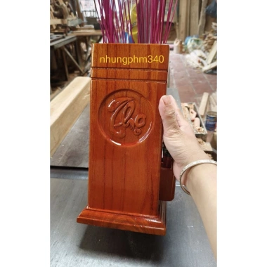Ống nhang gỗ xoan Phúc Lộc Thọ - Sang trọng, hương tự nhiên, giá 101.700₫