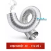 Ống nhôm nhún hút mùi chịu nhiệt, thông gió bếp nướng, kèm đai xiết inox 3m 6