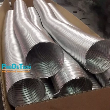 Ống nhôm nhún hút mùi chịu nhiệt, thông gió bếp nướng, kèm đai xiết inox 3m 8 Ống nhôm nhún hút mùi chịu nhiệt, thông gió bếp nướng, kèm đai xiết inox 3m 8