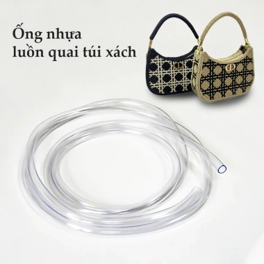 Ống nhựa trong suốt luồn quai túi xách - Bán lẻ mét giá rẻ 13.000₫ Ống nhựa trong suốt luồn quai túi xách - Bán lẻ mét giá rẻ 13.000₫