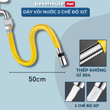 Ống Nối Dài Vòi Nước HV007 BEBEHOUSE - 2 Chế Độ Xịt Đa Năng, Giá 129.000₫ 6