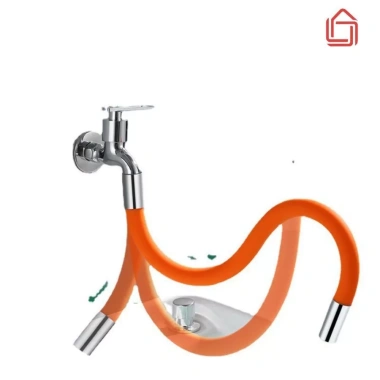 Ống nối vòi nước 360 xoay, dài 20/30/50cm kèm đa năng - Giá 27.000 VND