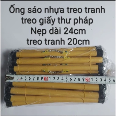 Ống sáo nhựa treo tranh, giấy thư pháp - Bộ 10 cặp, giảm giá 49.000đ 8 Ống sáo nhựa treo tranh, giấy thư pháp - Bộ 10 cặp, giảm giá 49.000đ 8