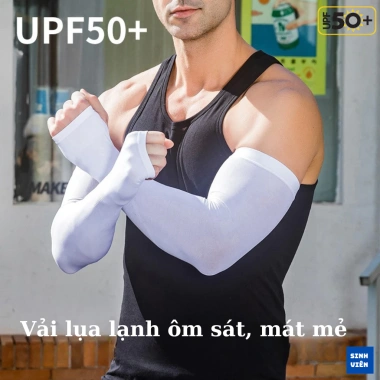 Ống Tay Áo Chống Nắng UPF50+ XXL Vải Thun Lạnh - Găng Tay UV Nam Cánh Tay Lớn 5 Ống Tay Áo Chống Nắng UPF50+ XXL Vải Thun Lạnh - Găng Tay UV Nam Cánh Tay Lớn 5