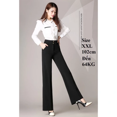 Ống tây Loe suông dài 102cm, bigsize 86kg - Giá chỉ 135.000₫ (giá gốc 164.700₫)