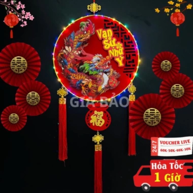 Ông Thần Tài Khánh Liễn Rồng Lắc Đầu Treo Tường Tết Dải Liễng Giá 35.000₫ 2