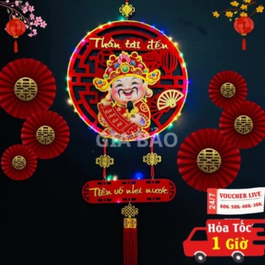 Ông Thần Tài Khánh Liễn Rồng Lắc Đầu Treo Tường Tết Dải Liễng Giá 35.000₫ 8