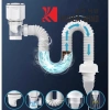 Ống thoát nước chậu rửa mặt ngăn mùi, nút nhấn nhỏ, dùng cho thoát ngang & dọc – Giá 118.600₫ 3