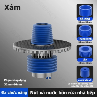 Ống thoát nước sàn ba chiều khử mùi, kết nối máy giặt - Giá ưu đãi 129,203 VND 10