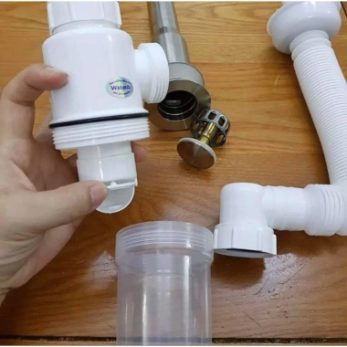 Ống thoát nước thông minh co dài ngắn, giữ đồ có giá trị cho chậu rửa mặt & rửa tay - Giá ưu đãi 185.000₫