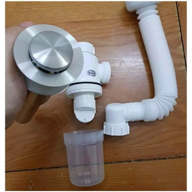 Ống thoát nước thông minh co dài ngắn, giữ đồ có giá trị cho chậu rửa mặt & rửa tay - Giá ưu đãi 185.000₫