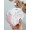Ống tiết kiệm Bánh Cuộn Kem cute lỗ tròn C12xD14xR10 Quà tặng, trang trí, đựng tiền TIEMHEOSODA 4