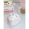 Ống tiết kiệm Bánh Cuộn Kem cute lỗ tròn C12xD14xR10 Quà tặng, trang trí, đựng tiền TIEMHEOSODA 5