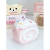Ống tiết kiệm Bánh Cuộn Kem cute lỗ tròn C12xD14xR10 Quà tặng, trang trí, đựng tiền TIEMHEOSODA 6