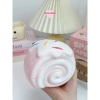 Ống tiết kiệm Bánh Cuộn Kem cute lỗ tròn C12xD14xR10 Quà tặng, trang trí, đựng tiền TIEMHEOSODA 7