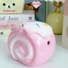 Ống tiết kiệm Bánh Cuộn Kem cute lỗ tròn C12xD14xR10 Quà tặng, trang trí, đựng tiền TIEMHEOSODA 9