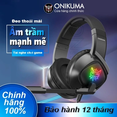 ONIKUMA K19 Tai Nghe Chụp Tai Game Mic Đèn LED đa nền tảng – Chính Hãng, Bảo Hành 2 Năm, Ưu Đãi 359.000₫