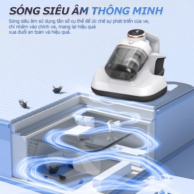 ONR Máy Hút Bụi Giường Nệm 10KPa Siêu Âm UV Khử Khuẩn Loại Bỏ Lông Thú Cưng Giá Ưu Đãi 769k