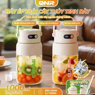 ONR Máy Xay Sinh Tố Cầm Tay Đa Năng 700/1.000ml - Hiển Thị Thông Minh, Giá 520k