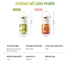 ONR Máy Xay Sinh Tố Cầm Tay Đa Năng 700/1.000ml - Hiển Thị Thông Minh, Giá 520k 8