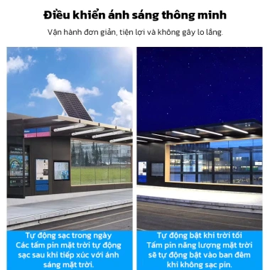 OOKAS Đèn Tuýp LED Năng Lượng Mặt Trời – Chiếu Sáng Sân Vườn, Ban Công, Tiết Kiệm Năng Lượng, Giá 159.000₫ 3