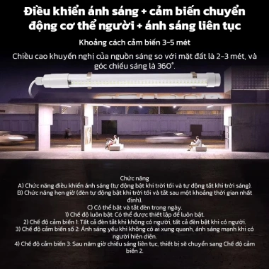 OOKAS Đèn Tuýp LED Năng Lượng Mặt Trời – Chiếu Sáng Sân Vườn, Ban Công, Tiết Kiệm Năng Lượng, Giá 159.000₫ 9