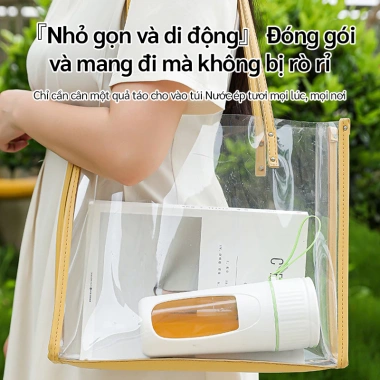 OOKAS Máy Xay Sinh Tố Di Động 500ml Xay Đá 10 Lưỡi Pin Lớn Sạc Nhanh Type‑C Giá 149.000₫