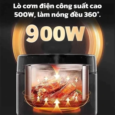 OOKAS Nồi Cơm Điện Đa Năng 6L Chống Dính, Nấu Nhanh Cao 220V Giá 399k