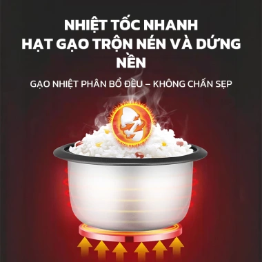 OOKAS Nồi Cơm Điện Đa Năng Mini - Chống Dính Siêu Tốt, Giá 359.000 VND