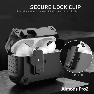 Ốp AirPods Pro 2,3,4 cao cấp nam châm từ tính, chống sốc - chỉ 157.300đ 3